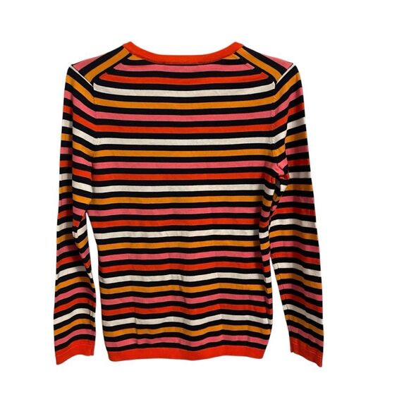 Tommy Hilfiger Stripped V Neck Cotton Long Sleeve Sweater S/P NWT - Picture 5 of 7